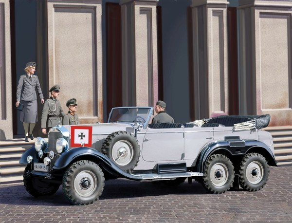 Mercedes G4 (1939 Production) with Passengers ICM 35531